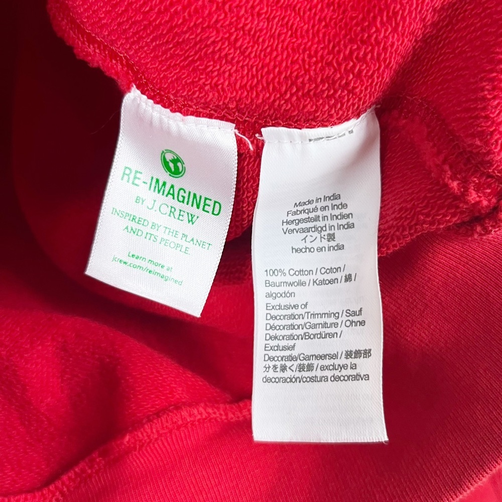 J. Crew Cozy Season Red Sweater Size Medium Hoilday - Picture 4 of 5